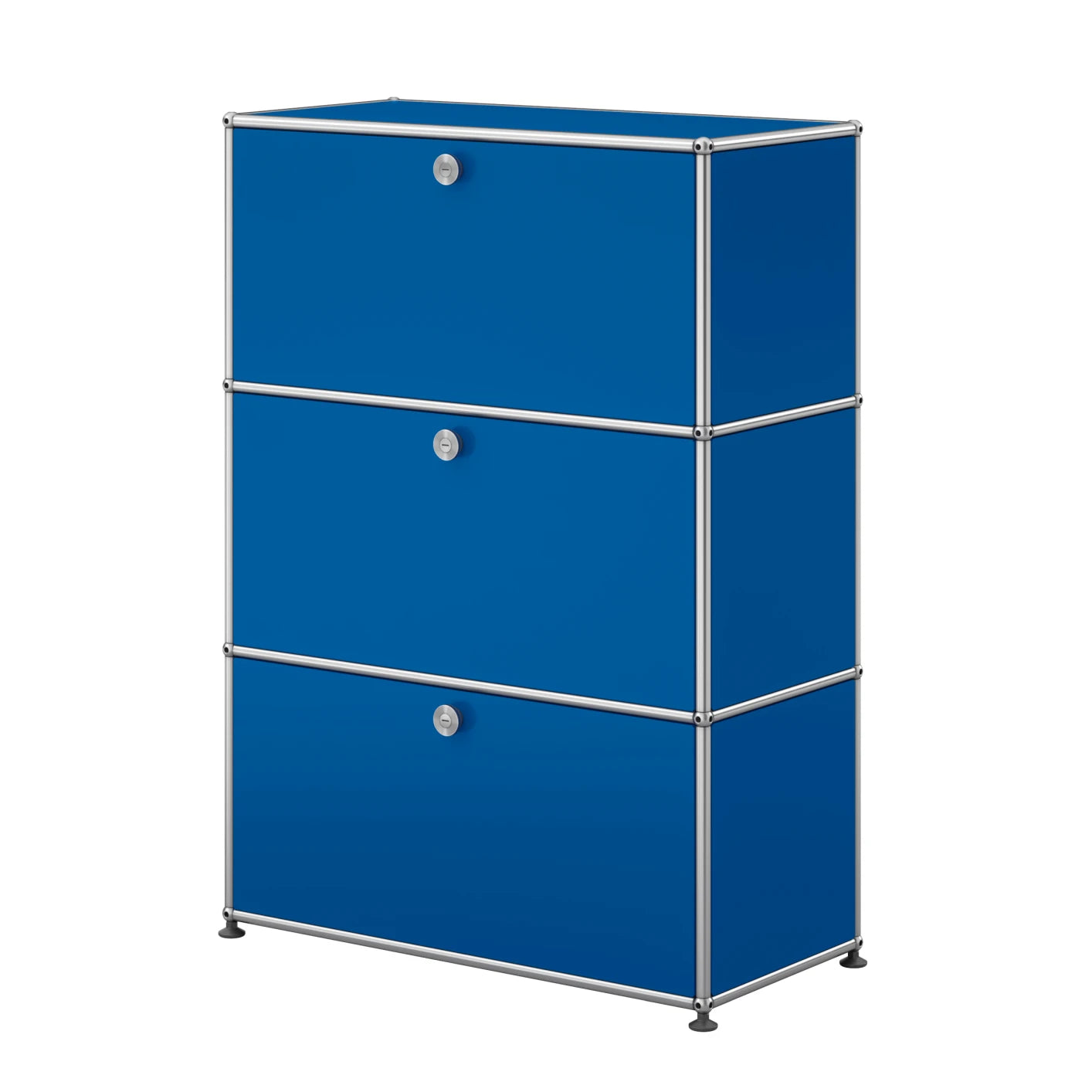 USM Haller Highboard M mit drei Klapptüren in Enzianblau | Enzianblau