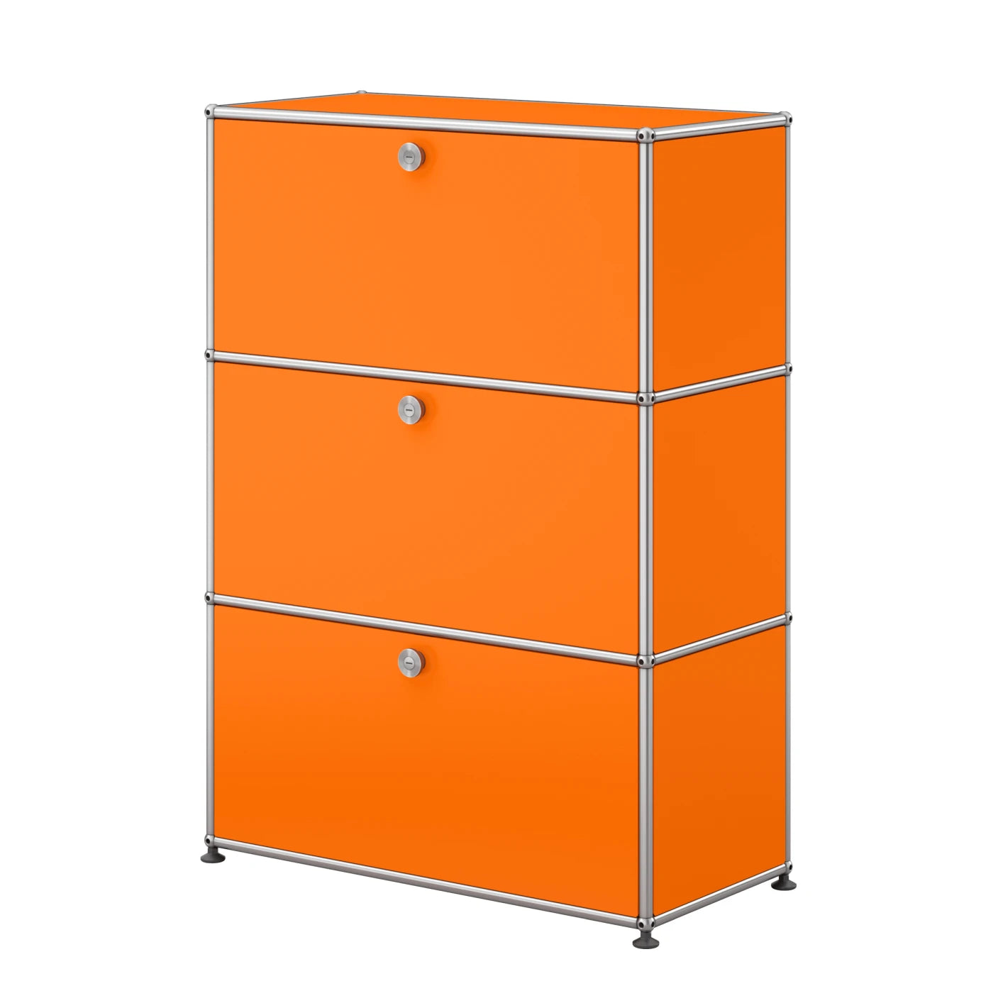 USM Haller Highboard M mit drei Klapptüren in Orange | Orange