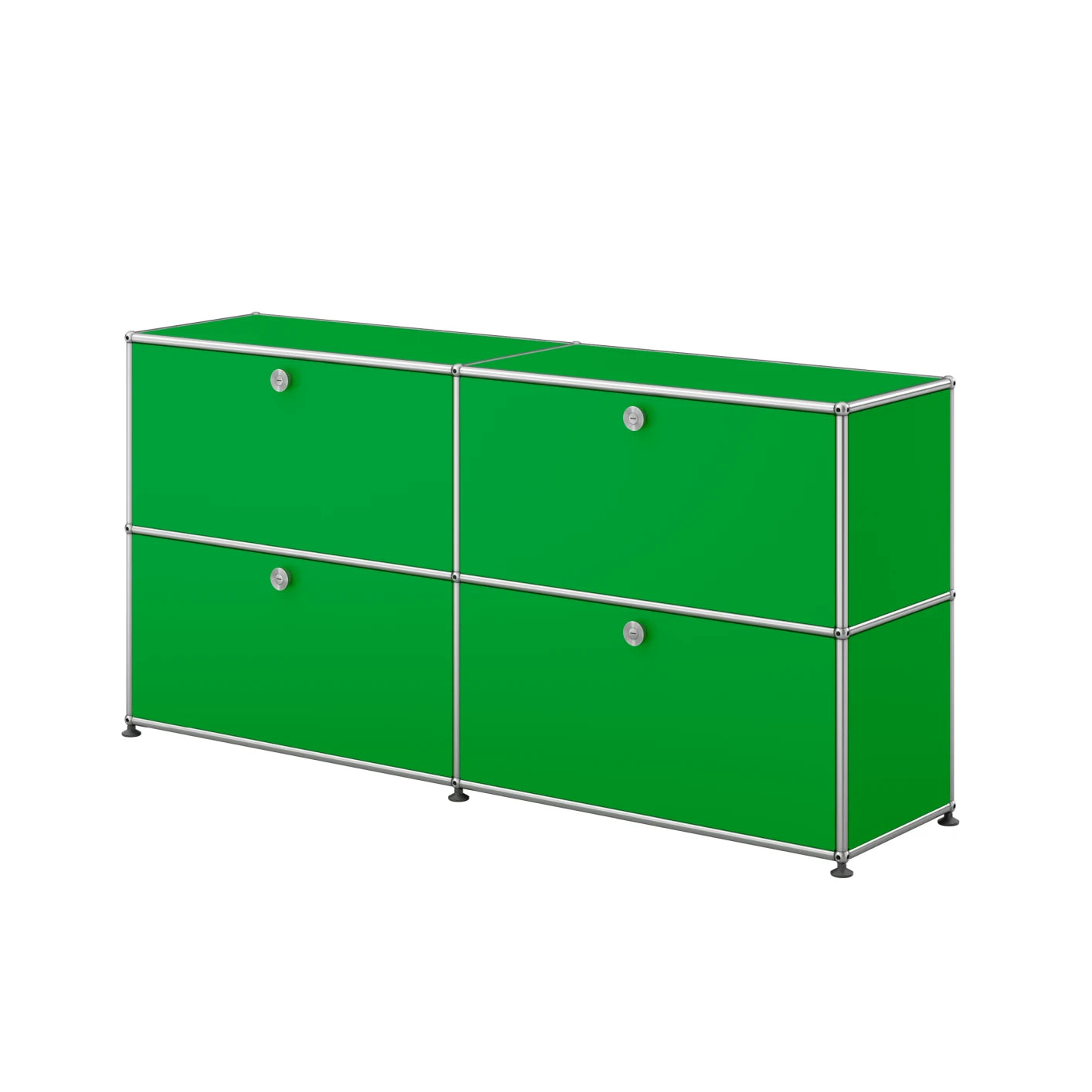 USM SIdeboard L (geschlossen) in | Grün / Vier Klapptüren