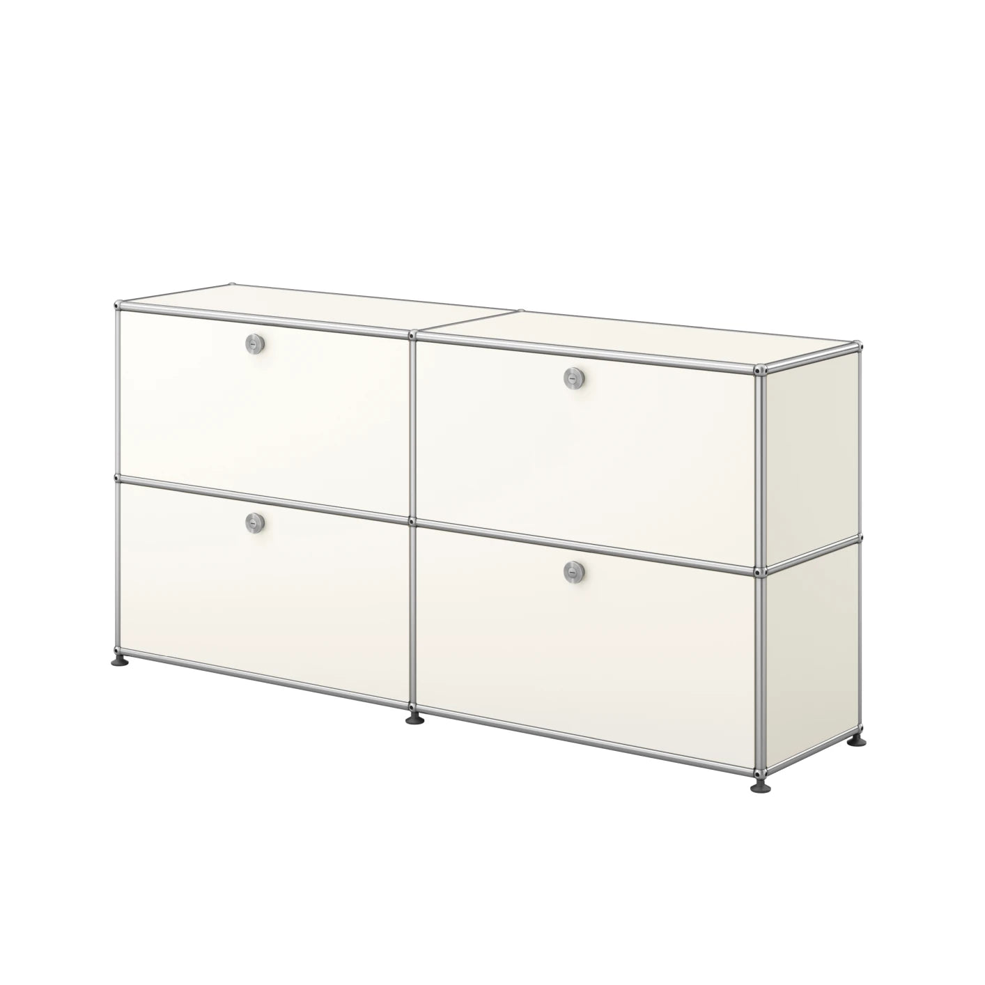 USM SIdeboard L (geschlossen) in | Weiß / Vier Klapptüren