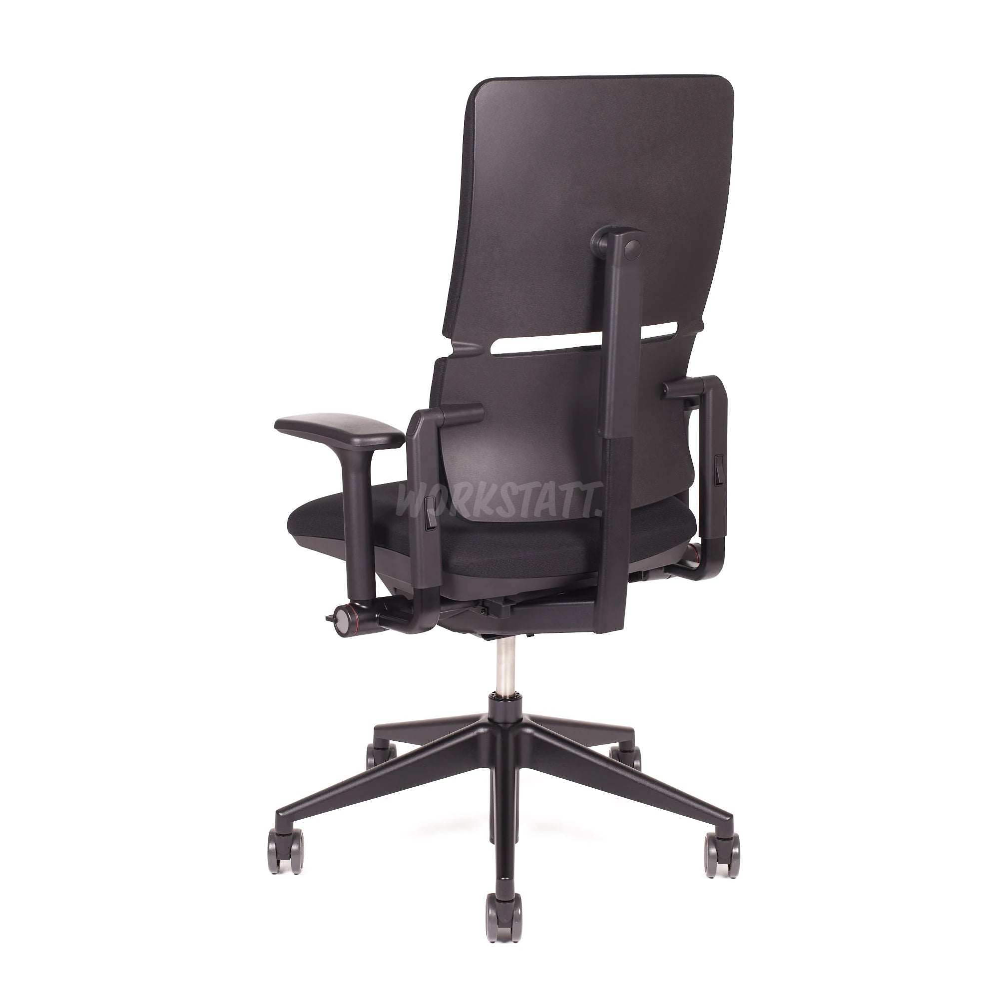 Steelcase Please Bürostuhl Black Edition in der Rückansicht bei Workstatt | ohne Kopfstütze