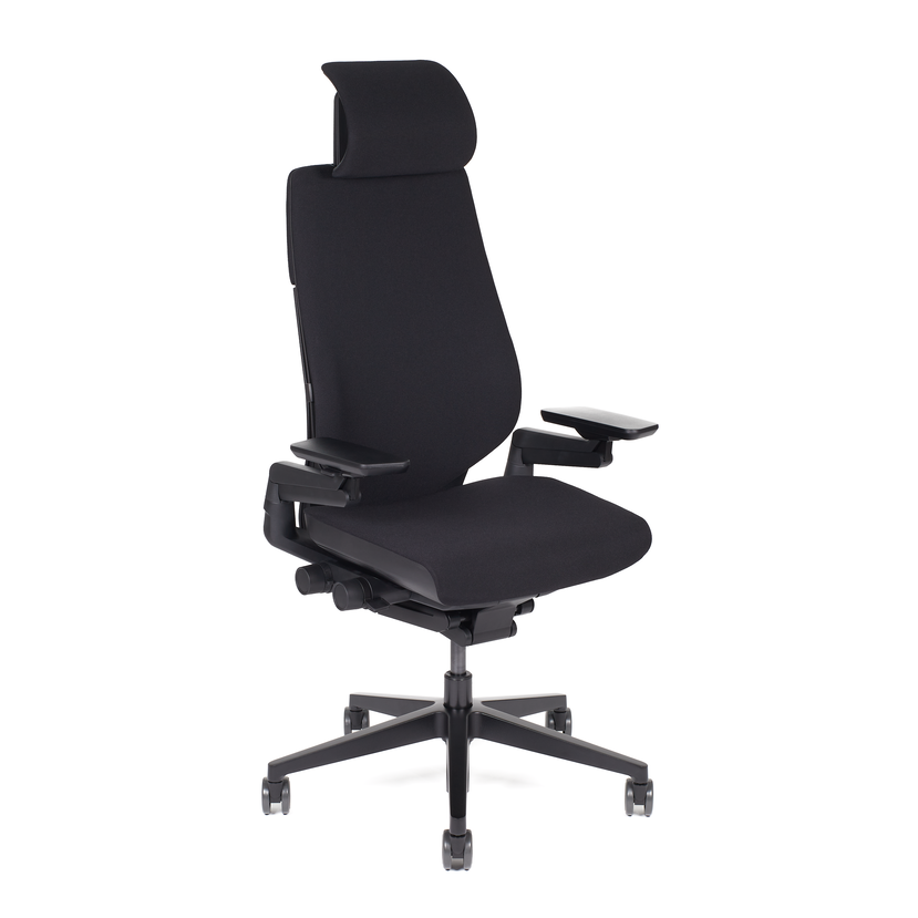 Steelcase Gesture Bürostuhl Black Edition mit Kopfstütze | mit Kopfstütze